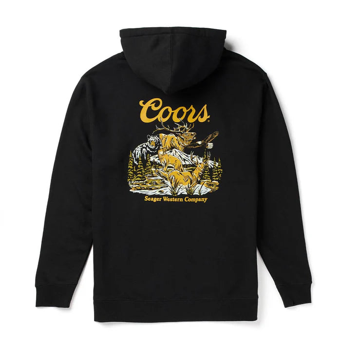 Seager X Coors Banquet Preserve Hoodie- Black